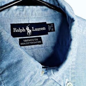 Polo Ralph Lauren Oxford Shirt Mens size 16-33 Custom Fit